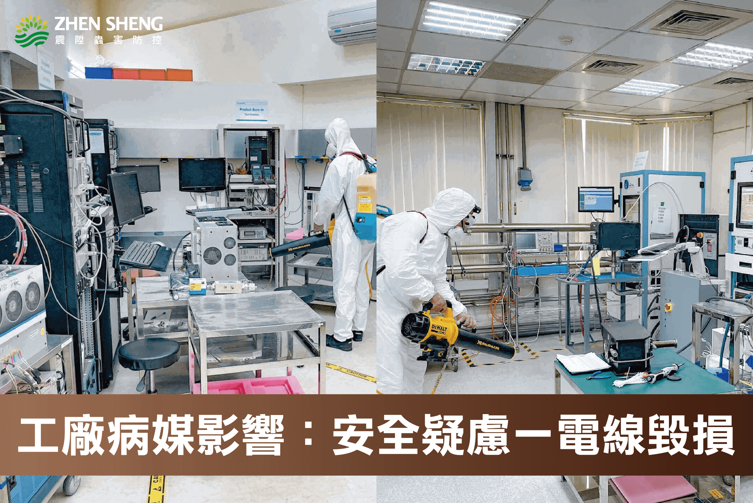 震陞除蟲專家帶你了解工廠消毒常見病媒有哪些？2. 安全疑慮一電線毀損