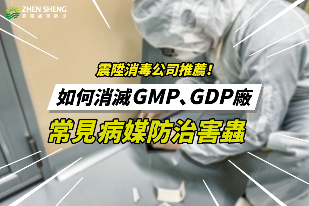 Read more about the article 台中震陞消毒公司推薦，GMP、GDP常見的3種病媒防治害蟲如何消滅