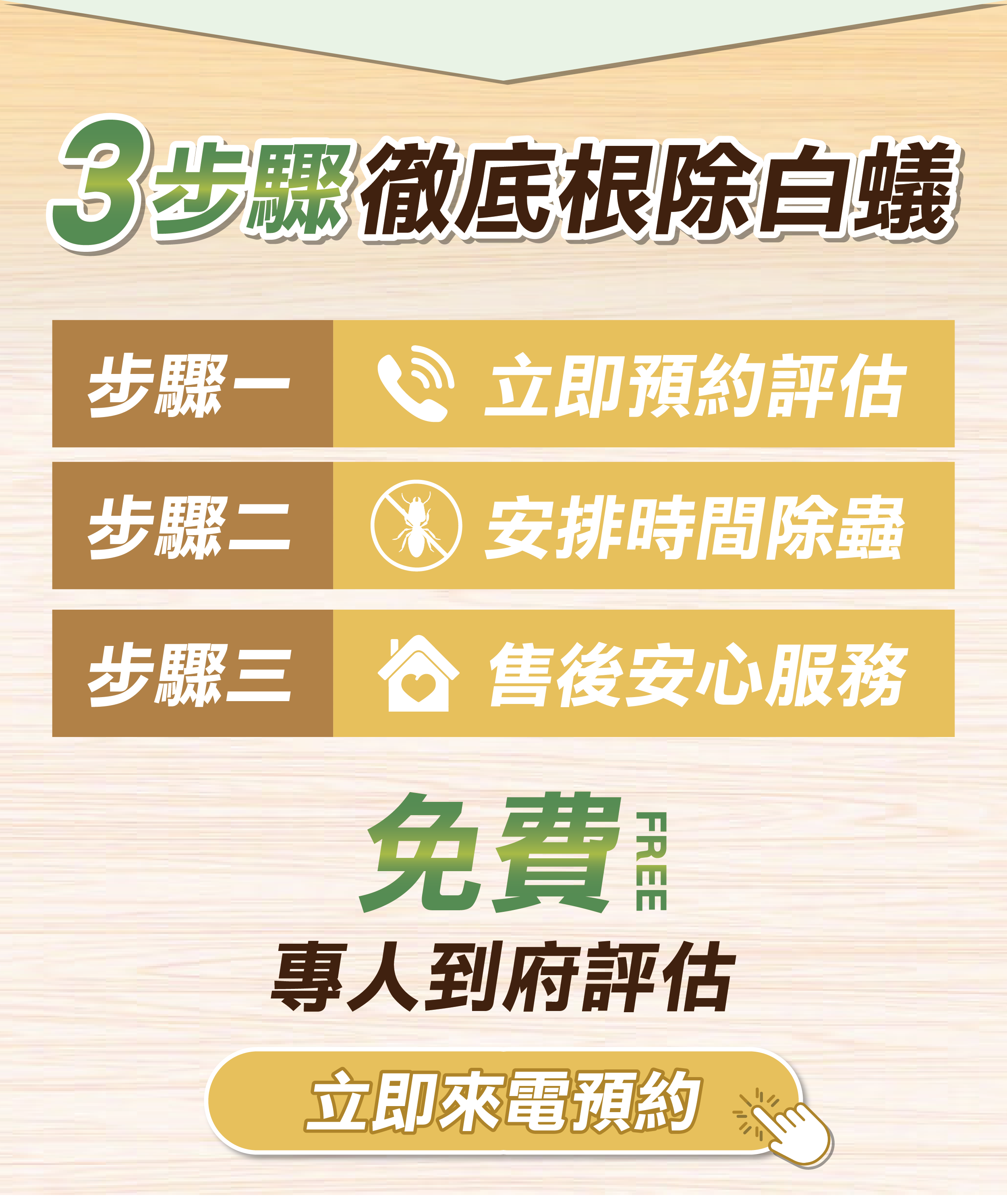 震陞除蟲公司除白蟻推薦-除白蟻除蟲消毒流程